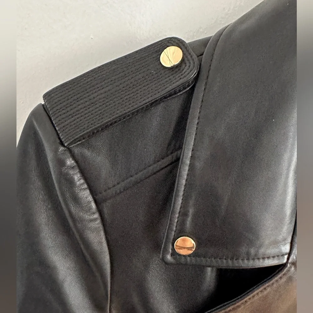 NWOT LAMARQUE “DONNA” BLACK LEATHER JACKET SIZE XL - Picture 10 of 10